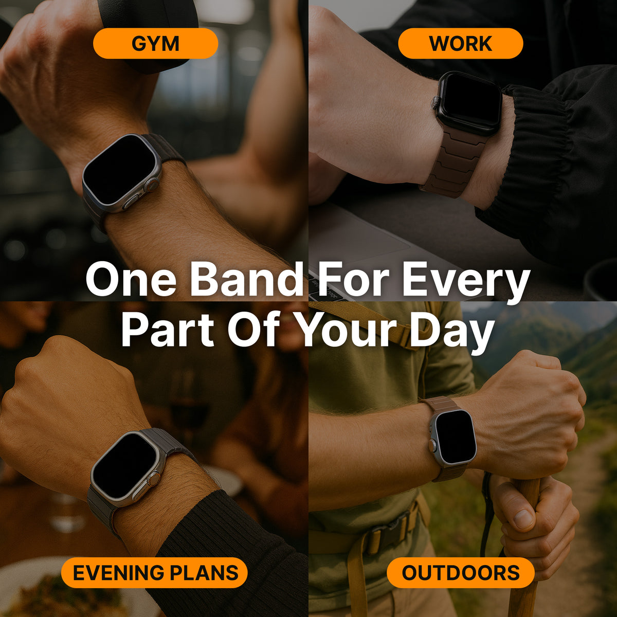 Magnetic Silicone Apple Watch Band
