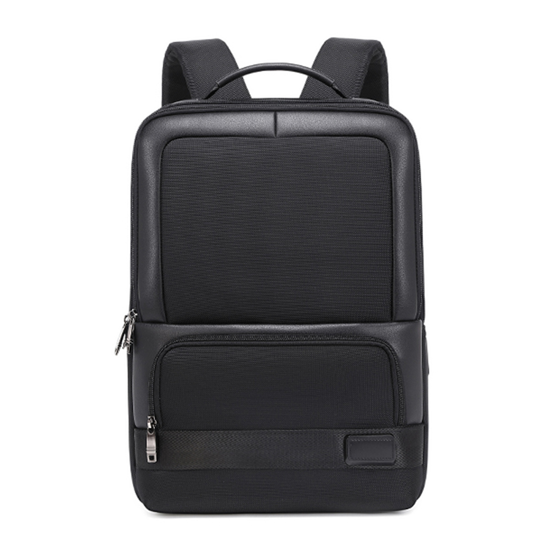 Anti-Theft Leather Laptop Backpack with USB Charging