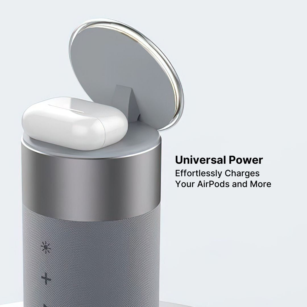 3-in-1 Wireless Charging Hub, Bluetooth Speaker & Night Light