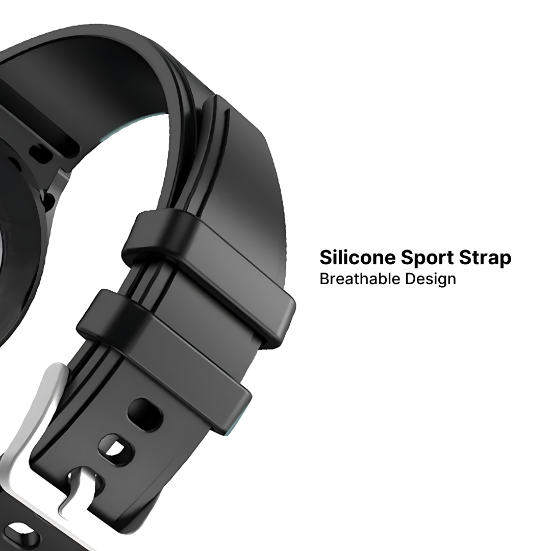 Samsung Galaxy Watch Silicone Sport Band, Tempered Glass