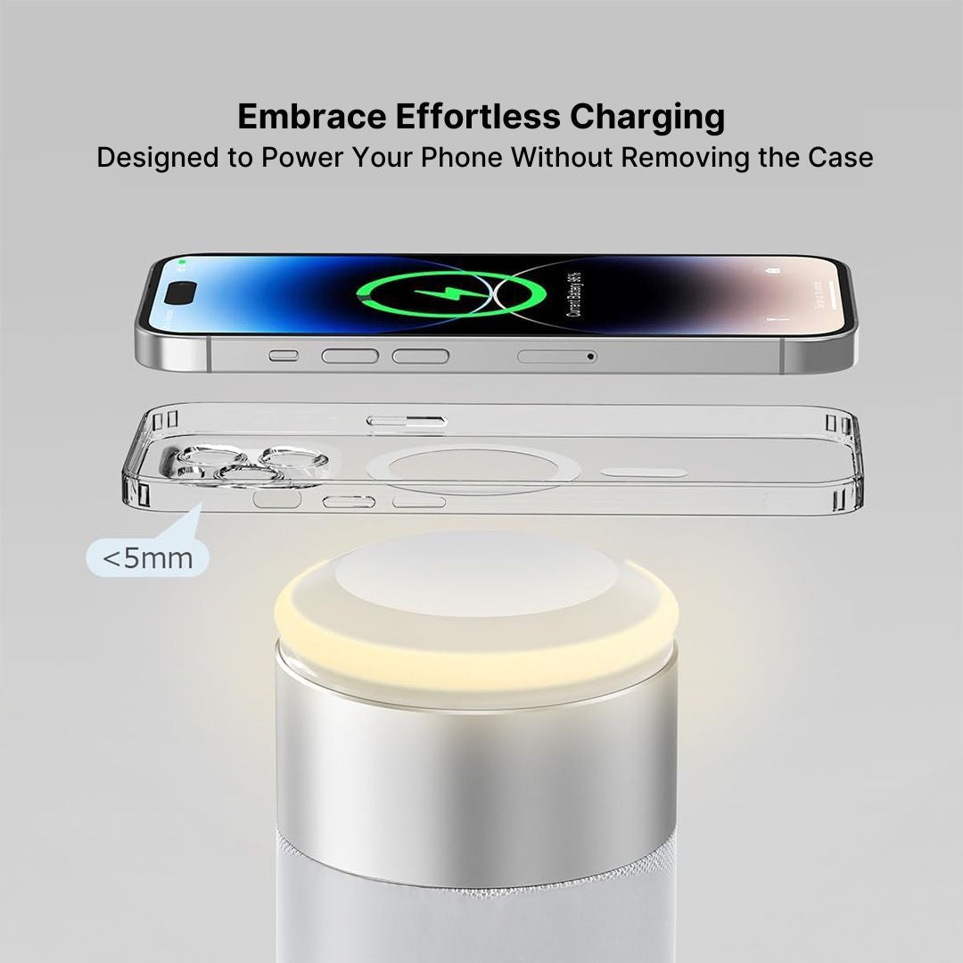 3-in-1 Wireless Charging Hub, Bluetooth Speaker & Night Light