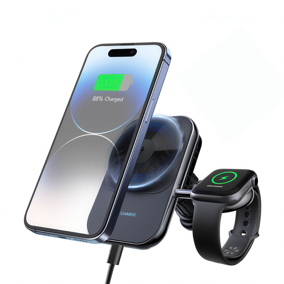 2 in 1 Phone & Apple Watch Car Charger with Ice Cooling BlueBolt Chargers