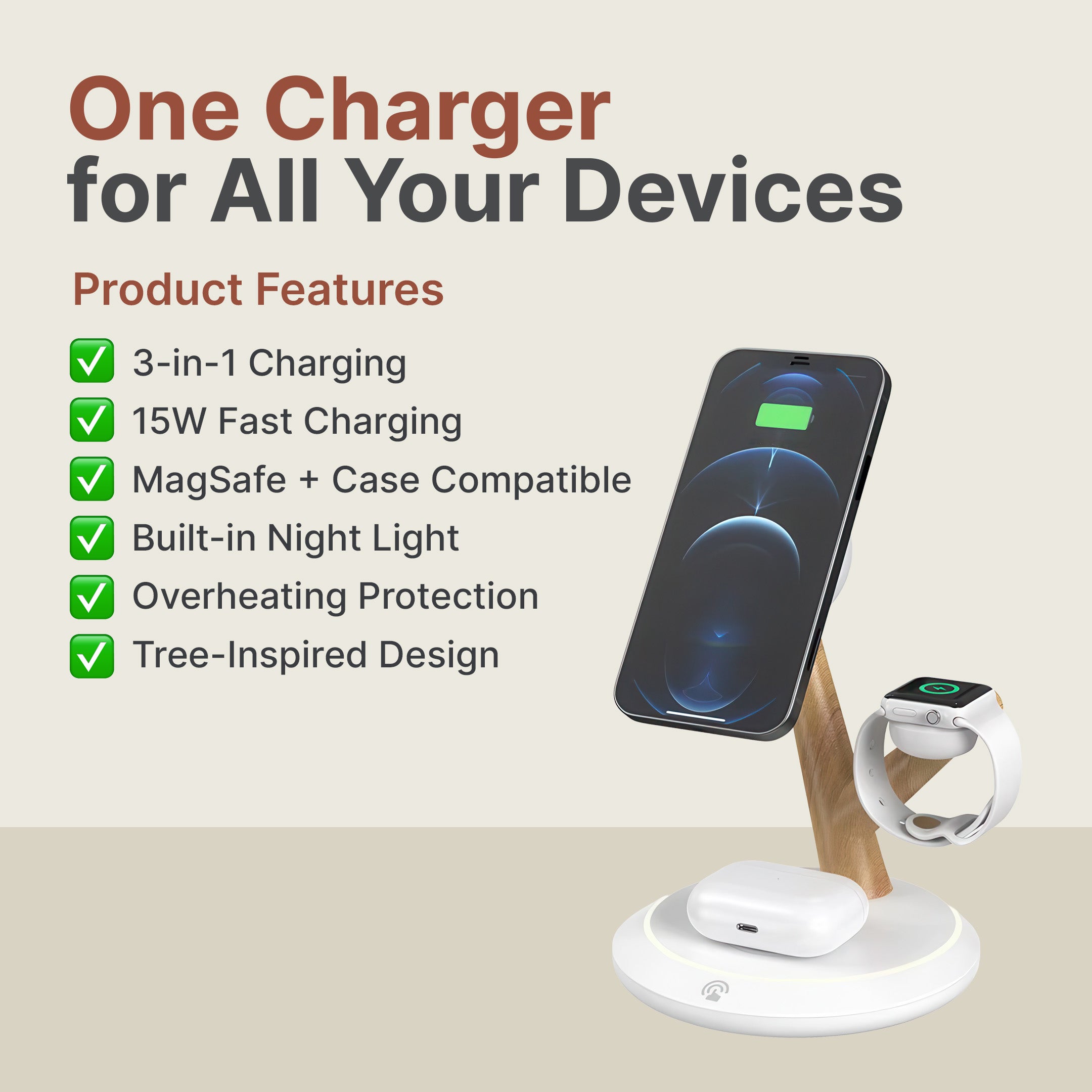 3 in 1 MagSafe Charge Tree