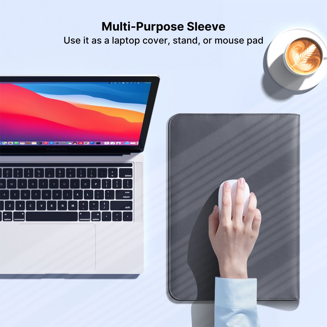UltraSlim Laptop Sleeve with Triangle Support Stand
