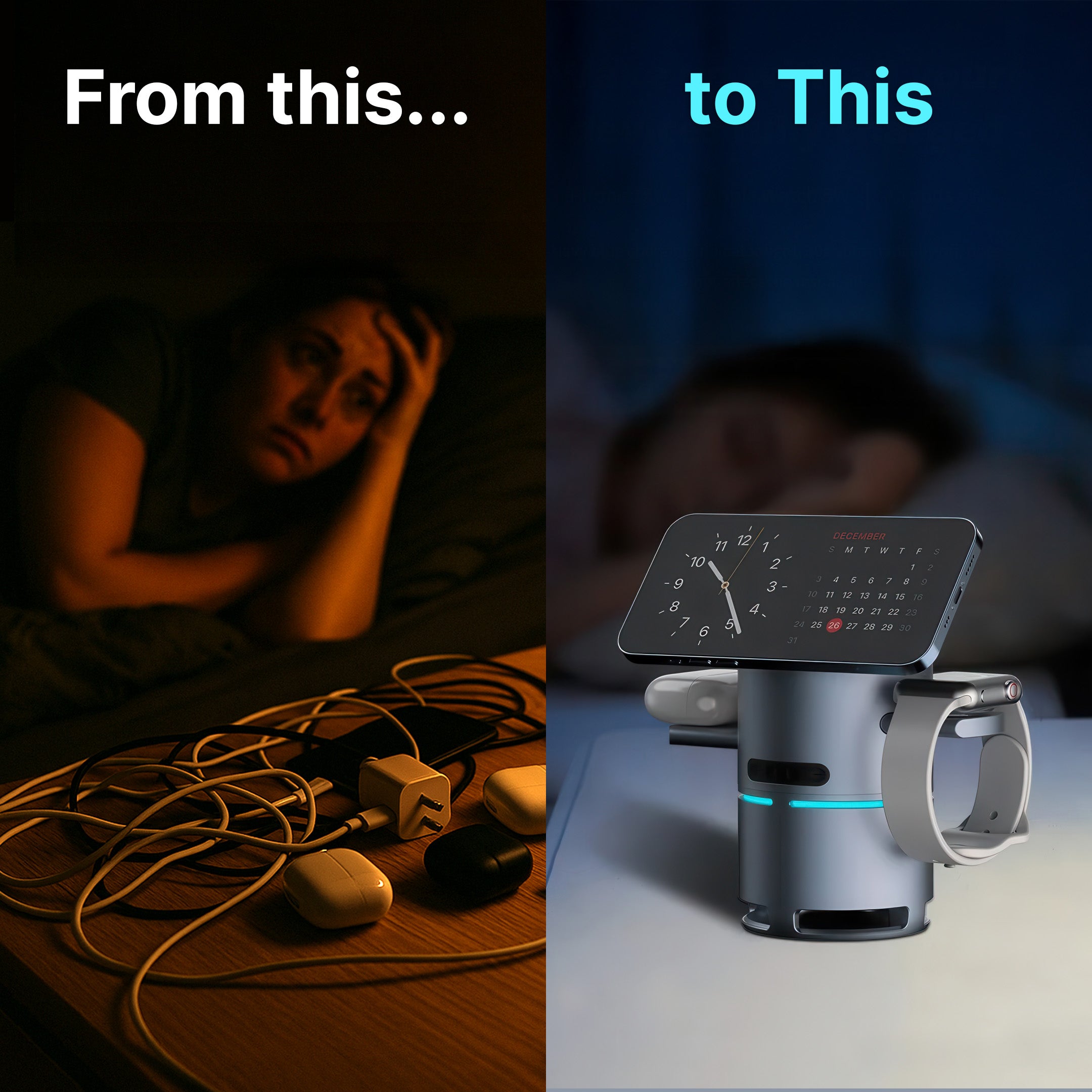 4-in-1 MagSafe Wireless Charging Station with Bluetooth Speaker Qi2