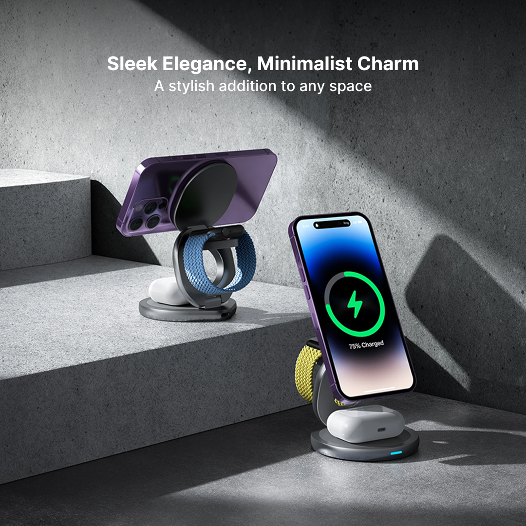 FlexCharge 3-in-1 Magnetic Wireless Charger