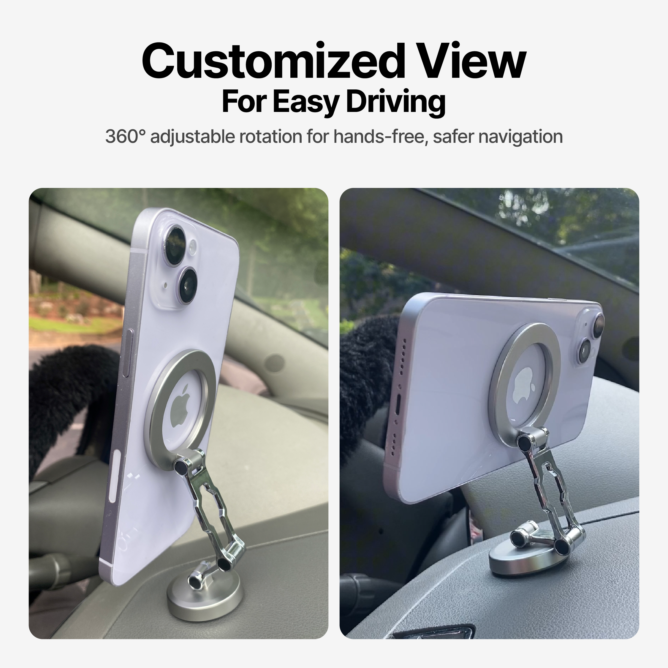 DashGrip Magnetic Car Phone Holder with Adjustable Stand