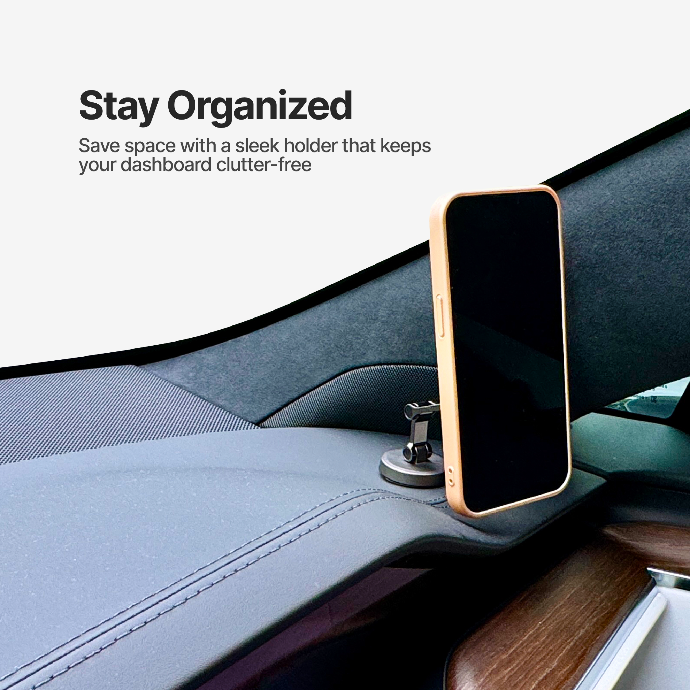 DashGrip Magnetic Car Phone Holder with Adjustable Stand