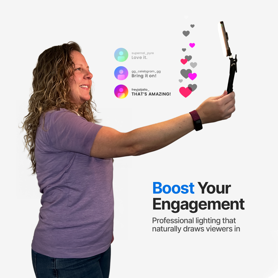 Portable Selfie Light with 7 Modes Brightness