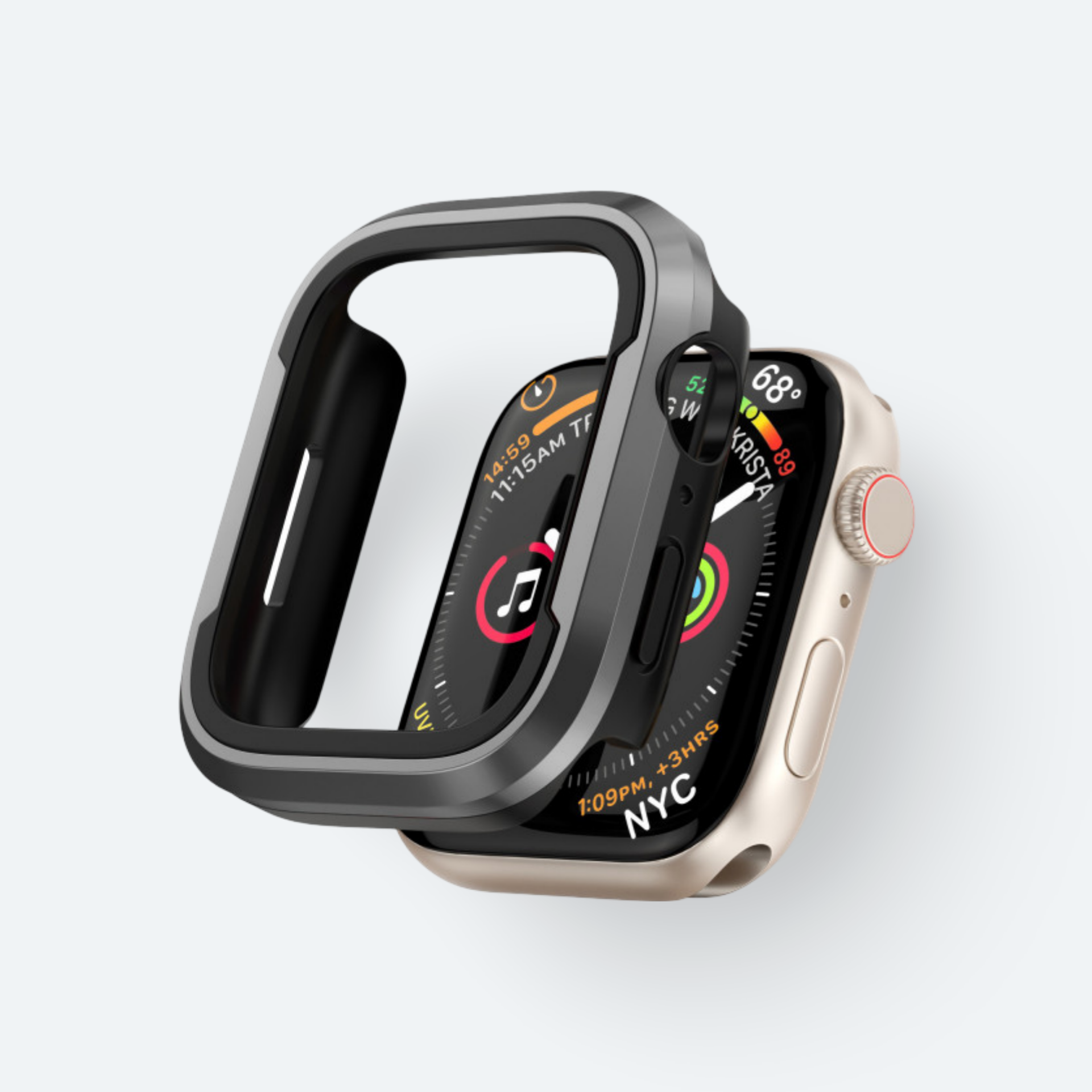 Scratch Protective Metal Case for Apple Watch