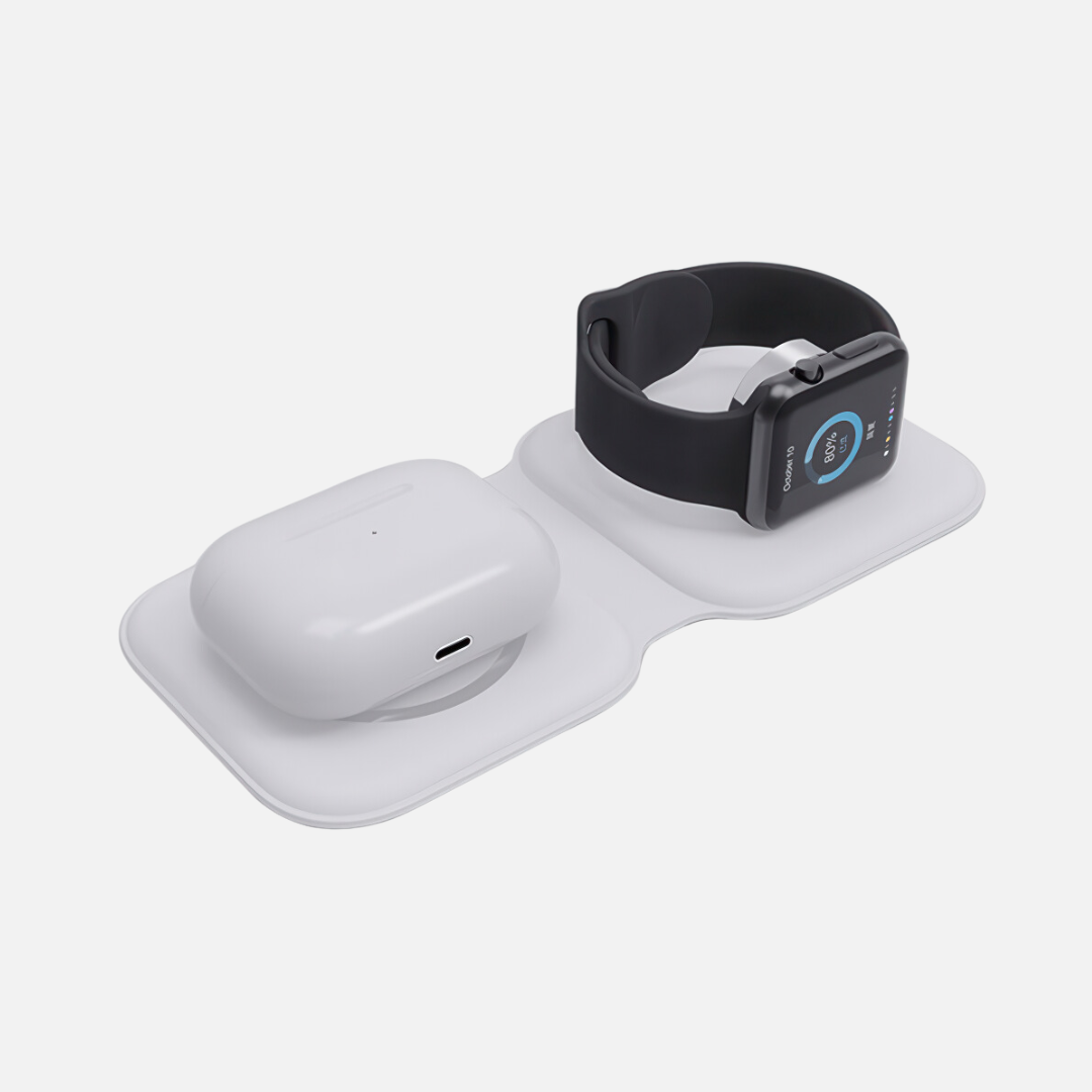 MagFold 2-in-1 Foldable Dual Wireless Charging Pad